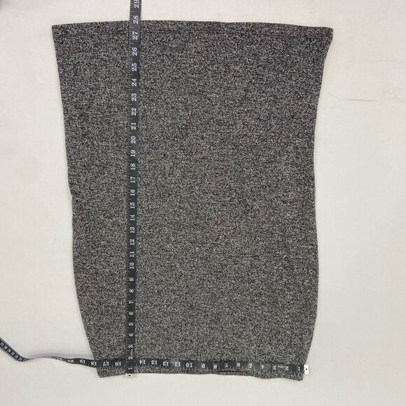 Old Navy Dark Gray Straight Pencil Skirt Size L Pull On Knit Career Office - Picture 5 of 5